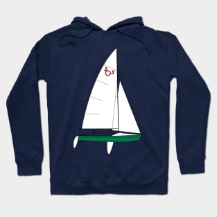 International 505 Sailboat - Green Hoodie